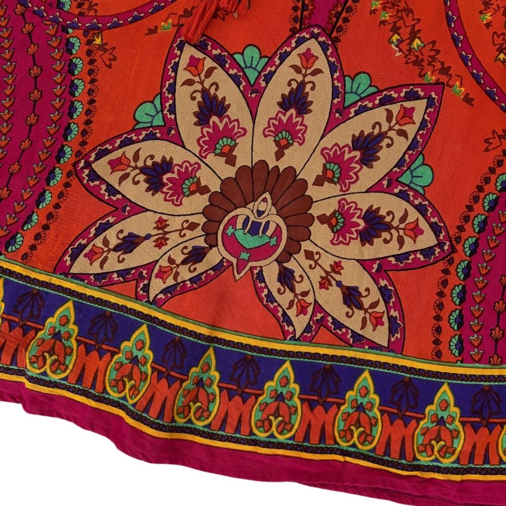 Soft Surroundings Artsy Marguerite Floral Maxi Skirt Multicolor Boho Festival L - Picture 2 of 7